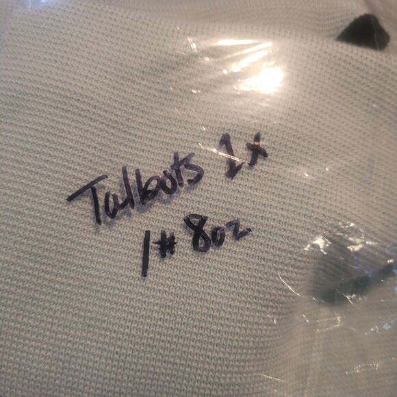 Talbots Knit Sweater Blazer Cardigan Women's Size 1X Light Blue Career Office - Picture 10 of 11